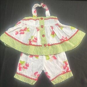 Bonnie Baby Strawberry Fields Dress Set